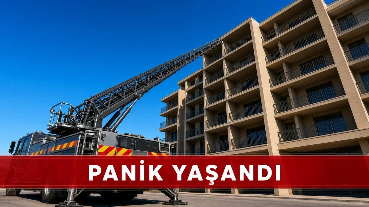 Ataşehir'de binanın çatı katında çıkan yangın paniğe yol açtı
