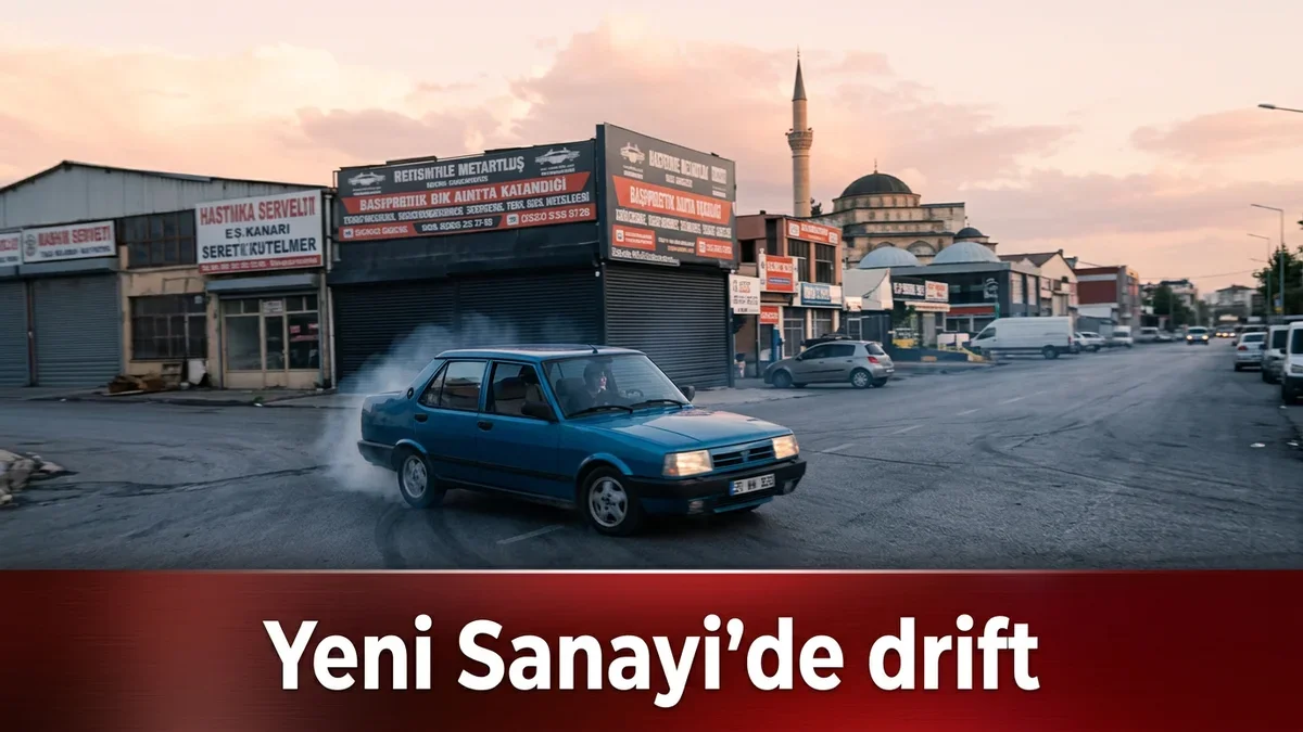 Kayseri'de drift atan sürücüye 140 bin lira ceza